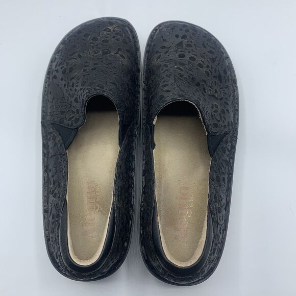 Alegria Black Delicut Leather Debra Pro Comfort Shoes EU 38 US 8-8.5 - Picture 5 of 8
